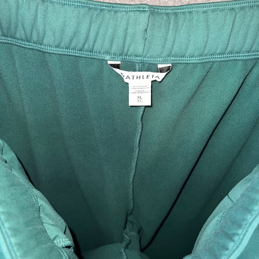 Athleta Women's Dark Green Jogger Pants Size XL Athletic Casual Comfort - Picture 5 of 11